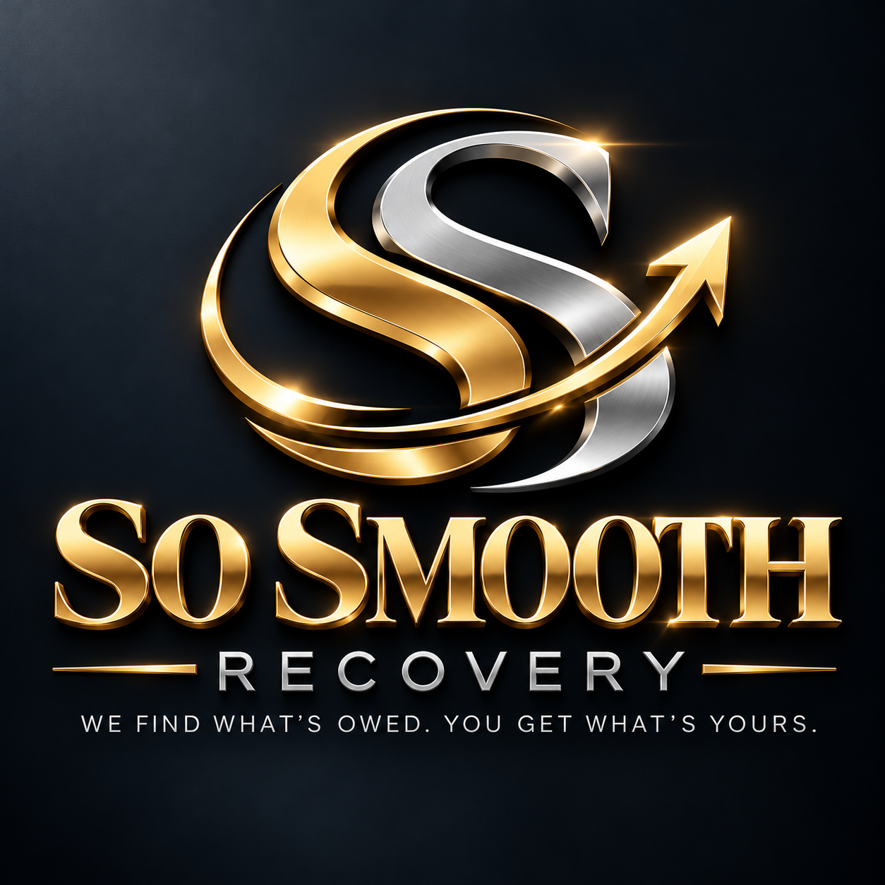 So Smooth Recovery gold and silver corporate emblem